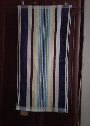 Рушник махровий бавовняний строкате строкате жакардове вінтаж
