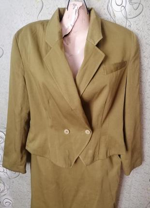 Franco senzo винтажный костюм пиджак и юбка.3 фото