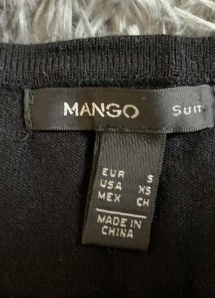 Полосата кофта mango, трикотажна кофточка в смужку розмір с, женская кофта в полоску mango размер с. оверсайз .5 фото