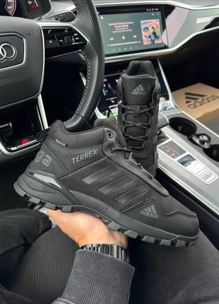 Зимние мужские кроссовки adidas terrex daroga black grey fur❄️