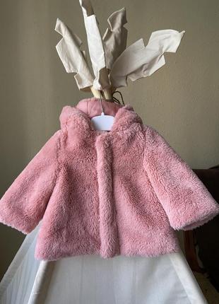 Шубка куртка для девочки 68 розовая пальто детская детская седди