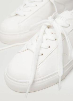 Снікерси кросівки  для дічинки білі  mango (испания)5 фото