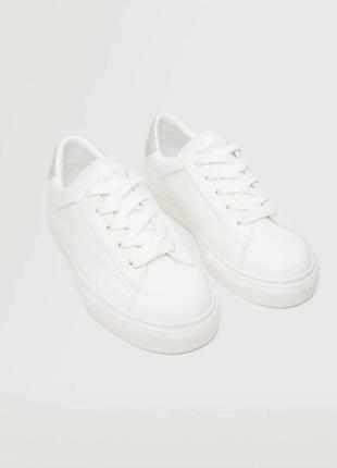 Сникерсы кроссовки для детки белые mango (испания)