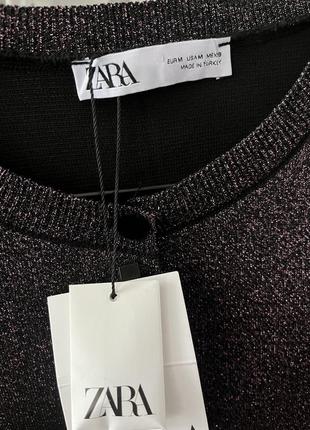 Хорошая блестящая кофточка от zara4 фото