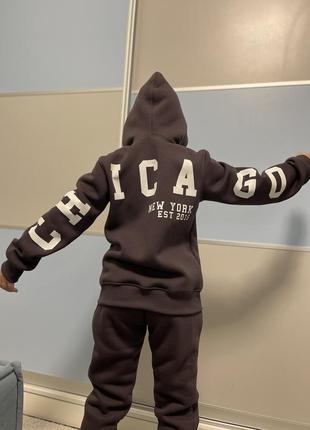 Дитячий теплий костюм унісекс chicago