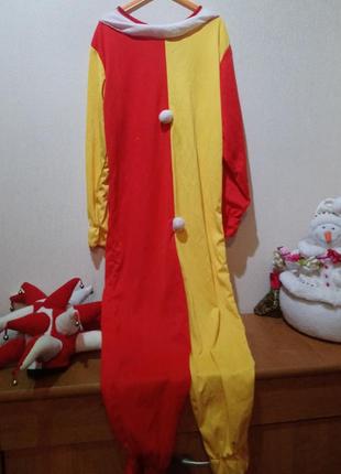Карнавальный/новогодний костюм клоун петрушка2 фото