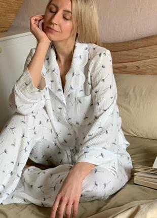 Костюм для дома/пижама из натуральной ткани5 фото