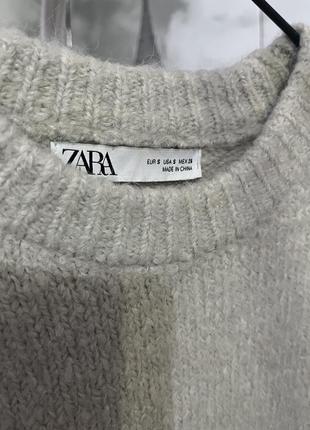 Вʼязана укорочена кофтинка від zara2 фото