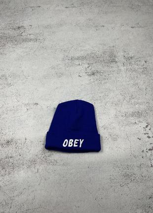 Obey мужская теплая шапка1 фото