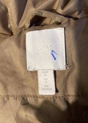 Красивая куртка длинная на синтепоне беж с-м 8-104 фото