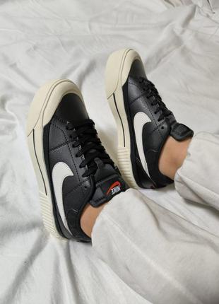 Женские кеды nike court legacy lift black7 фото