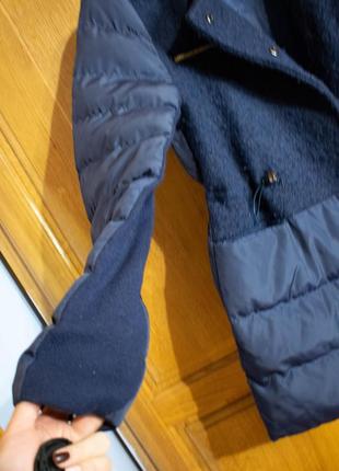 Куртка с вставкой из ткани.6 фото