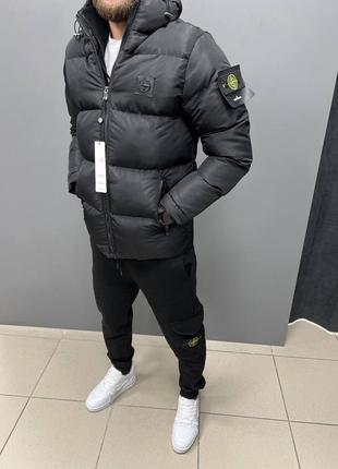 Куртка зимняя в стиле stone island