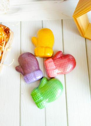 ☃️новорічне мило "рукавичка" ☃️