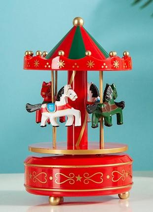 Декор новогодний карусель carousel 1 14105 10.5х17 см