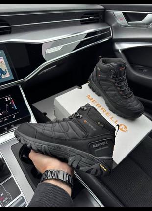 Merrell rogue black orange fur