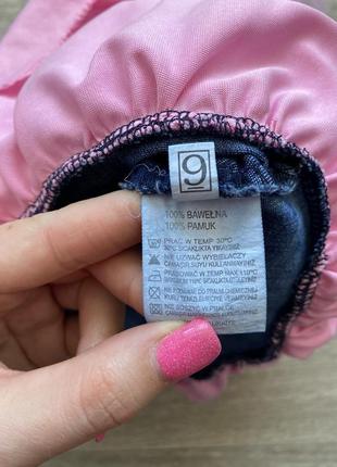 Стильний сарафан на дівчинку джинсовий із фатином 6/9