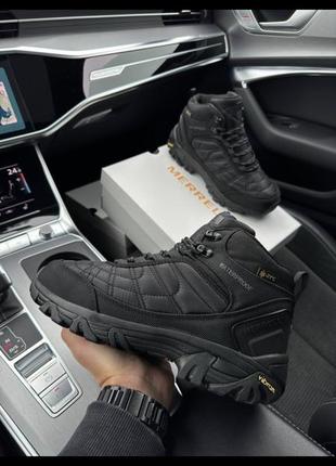 Merrell rogue all black fur