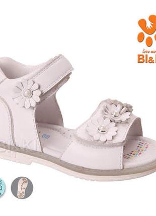 Открытые кожаные босоножки твердый задник супинатор р.21-25