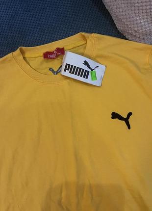 Футболка puma желтая2 фото