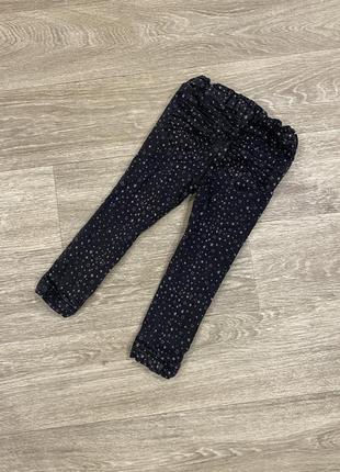 Утеплені зимові брюки джинси на дівчинку в зірочки palomino 985 фото