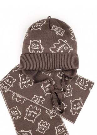 Шапка , шарф , зимовий комплект для хлопчика2 фото