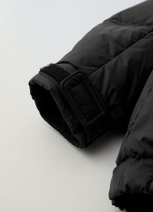 Куртка детская пуховик oversize zara 1322/750  черный8 фото
