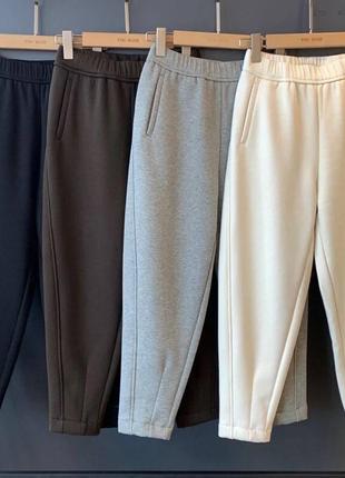 Стильні джоггери,  якісна тринитка на флісі