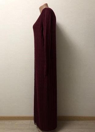Довга сукня кардиган 100% мериносова вовна2 фото
