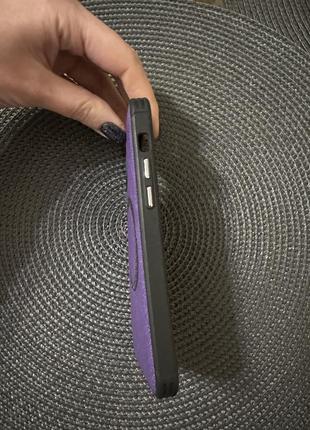 Фиолетовый чехол iphone 12pro3 фото