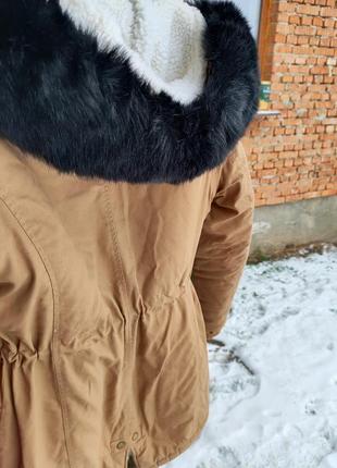 Зимняя куртка парка с овчиной8 фото