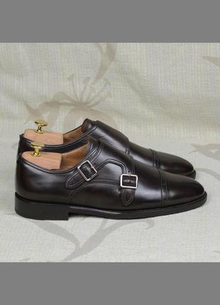 Кожаные туфли монки bally scribe goodyear швейцария 42р.