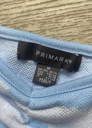 Крутой нежный кроп топ с драпировкой на груди жаткой и объемным рукавом primark5 фото