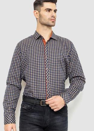 Стильная повседневная мужская рубашка кэжуал принтованная мужская рубашка зима теплая мужская рубашка утеплённая