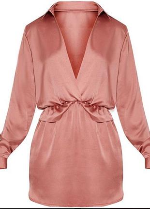 Шовкова сукня рубашка