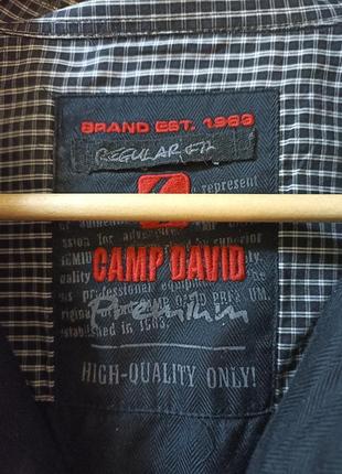 Рубашка черная camp david3 фото