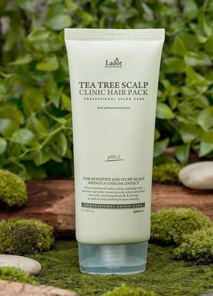 Иаска пиллинг для волос la'dor tea tree scalp clinic hair pack