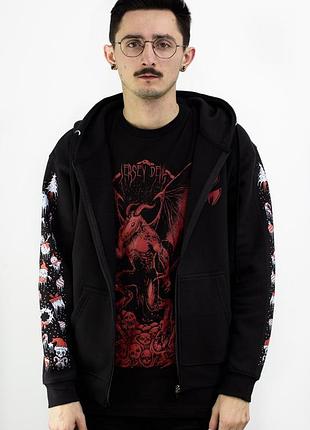 Брендовые новогодние унисекс худи vampire freaks3 фото