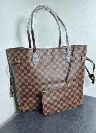 Louis vuitton neverfull brown2 фото