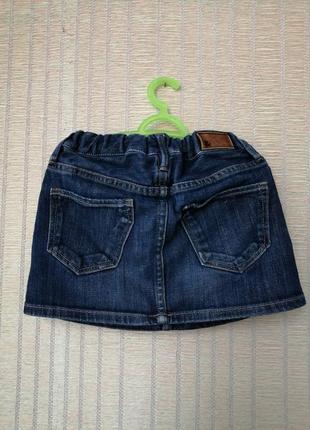 Джинсовая мини юбка на девочку 5-7 лет, бу, идеальная, киев2 фото