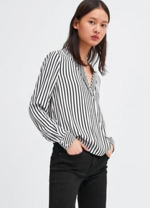 Zara стильна блуза  mango cos gap gant massimo dutti стиль