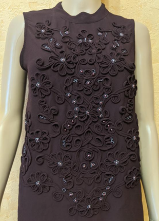 Нарядная блузка туника с вышивкой5 фото