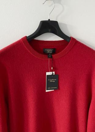 Club room червоний кашеміровий светр 100% кашемір6 фото