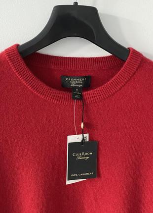 Club room червоний кашеміровий светр 100% кашемір7 фото