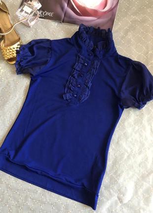 Актуальна синя блузка