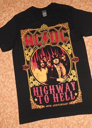 Футболка ac/dc highway to hell 40 years anniversary/рок мерч