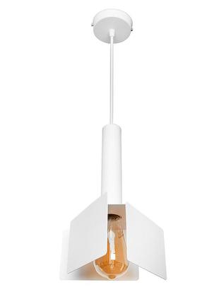 Светильник подвесной msk electric turin в стиле лофт под лампу е27 nl 2030 wh белый