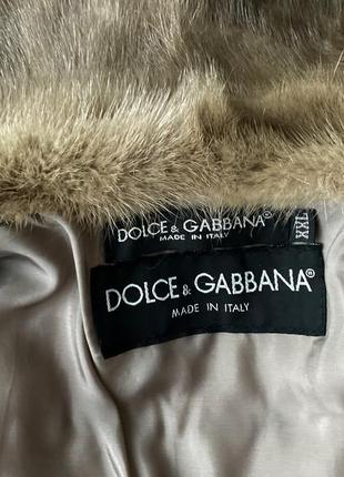 Dolce & gabbana шубка норковый полушубок8 фото