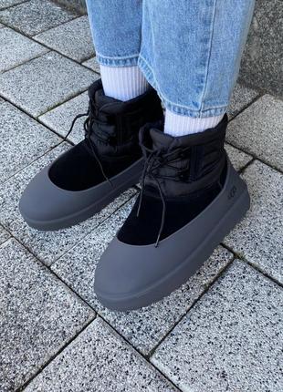 Уггі угги уги угі ugg classic mini lace-up black