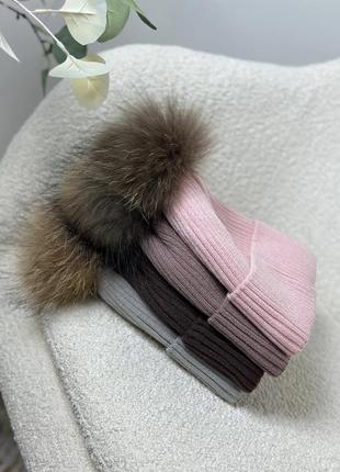 Зимний комплект шапка и хомут 50-56